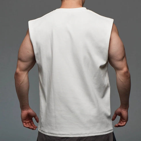 New O neck Tank Top for Men-Sleeveless Workout Cotton Vest